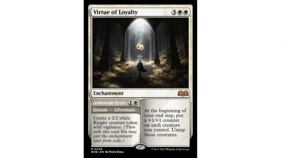 The Wilds of Eldraine MTG card Virtue of Loyalty