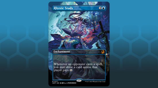 MTG Wilds of Eldraine price spike - Wizards of the Coast Magic: The Gathering card, Rhystic Study