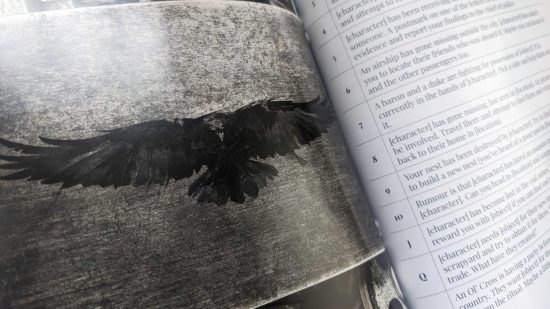 Pages from Be Like a Crow, one of the best solo RPGs