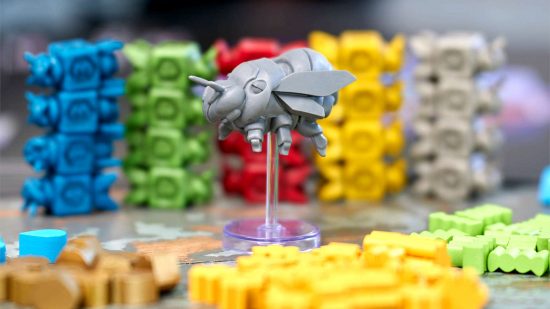 Wingspan board game publisher's next game, apiary, features Worker-bee placement mechanics and a flying Space Bee queen ship