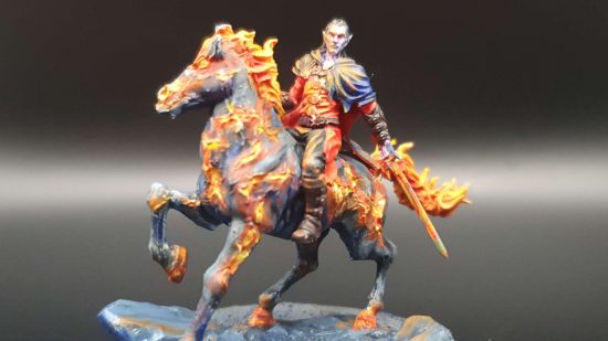 vampire lord on flaming steed by Counterspell miniatures