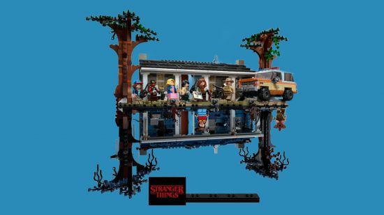 Best Lego horror sets: Stranger Things: Upside Down. Image shows the constructed set.