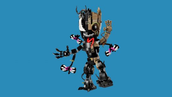 Best Lego horror sets: Venomized Groot. Image shows the set fully constructed.
