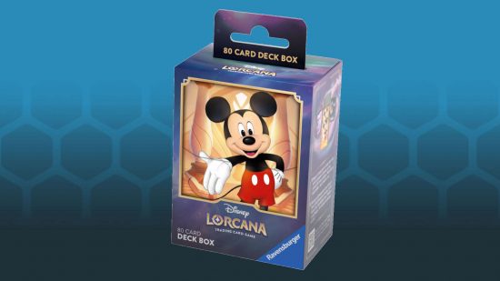 Disney Lorcana sets - The First Chapter deck box with Mickey Mouse art
