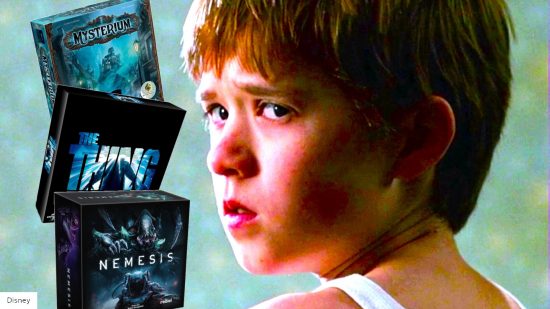 Haley Joel Osment in The Sixth Sense and three horror board games