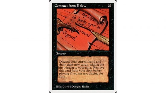 Best MTG cards - The MTG card Contract From Below