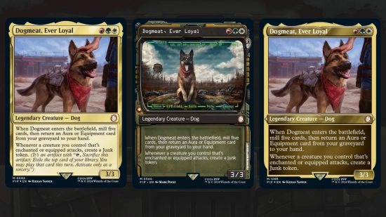 mtg fallout commander card Dogmeat