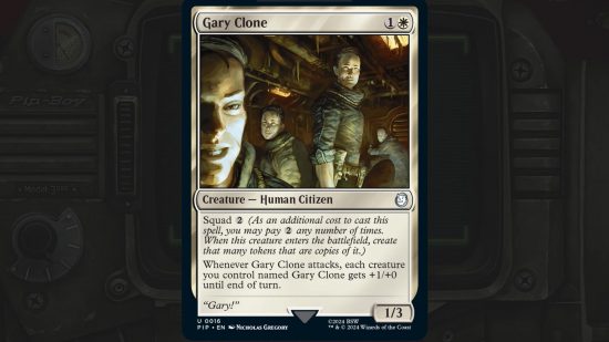 mtg fallout commander card Gary Clone