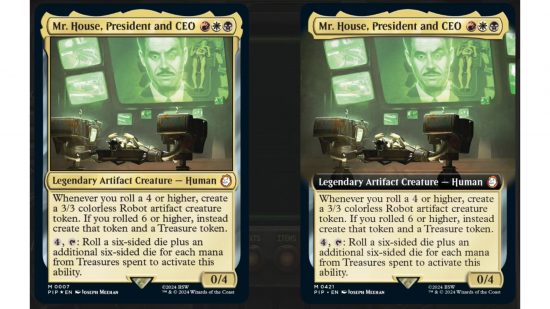 MTG Fallout commanders - Mr House card