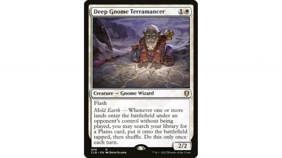 White mana ramp card Deep Gnome Terramancer