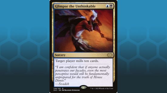Glimpse the Unthinkable, one of the best MTG mill cards
