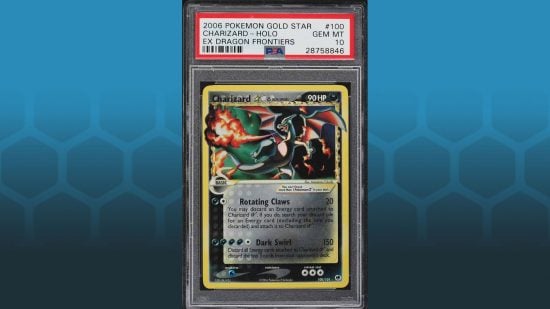 Holo Charizard Gold Star #100, one of the most expensive rare Pokemon cards