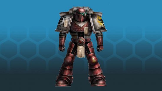 Space Marine Armor - a Space Marine in Mk II Crusade power armor