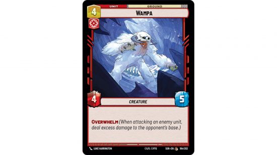 Star Wars Unlimited cards Wampa