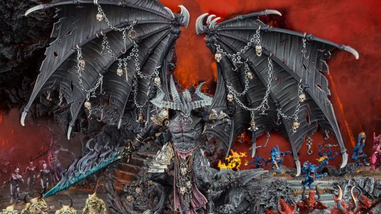 Warhammer 40k Chaos Daemons guide - Games Workshop photo showing the new Belakor model