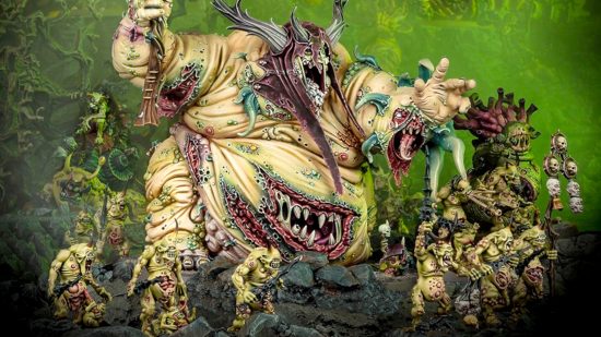 Warhammer 40k Chaos Daemons guide - Games Workshop photo showing the Great Unclean One Rotigus