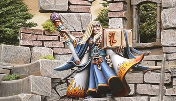 Warhammer Day previews 2023 - Games Workshop photo showing a painted High Elf wizard for Warhammer The Old World