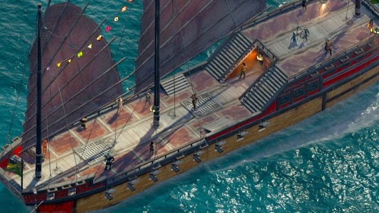 Best CRPGs guide - game screenshot from Pillars of Eternity showing the party aboard their ship