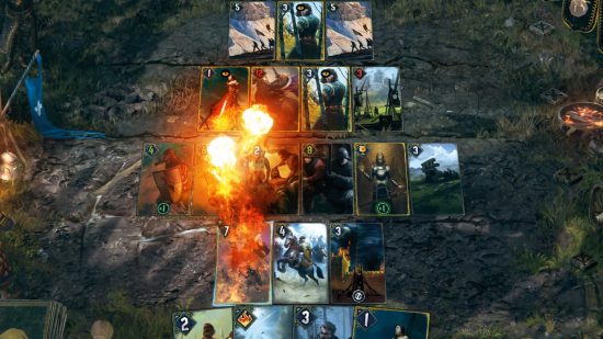 Gameplay screenshot of Gwent, one of the best card games on PC