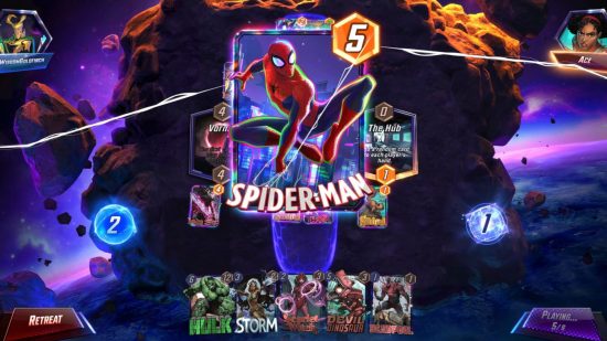 Screenshot from Marvel Snap, one of the best card games on PC