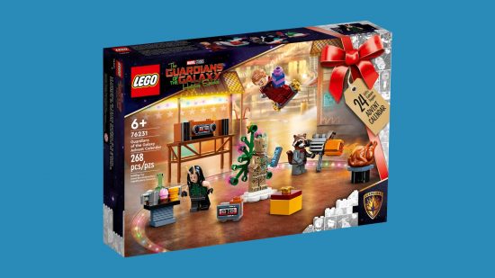 Best Lego Advent Calendars: Guardians of the Galaxy 2022. Image shows the boxed calendar.