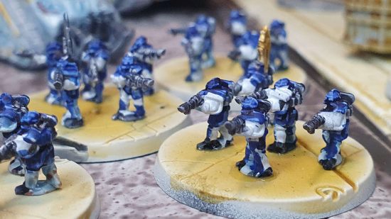 Building and painting Legions Imperialis- stands of tiny infantry