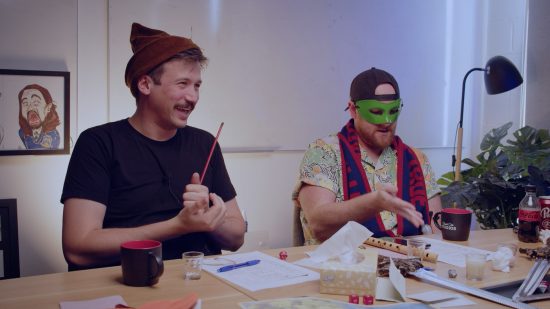 Broden Kelly and Sam Lingham playing an Aunty Donna DnD game
