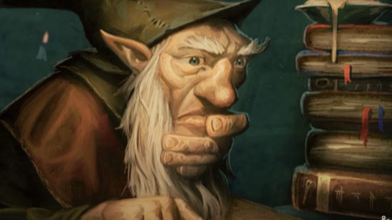 DnD backgrounds 5e - Wizards of the Coast art of a thoughtful gnome