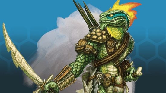 Wizards of the Coast art of a Lizardfolk, one of the DnD races