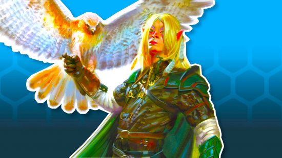 DnD Ranger subclasses 5e - Wizards of the Coast art of an elf Ranger and a hawk