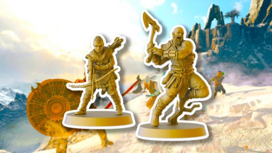 God of War board game confirmed - CMON miniatures of Kratos and Atreus