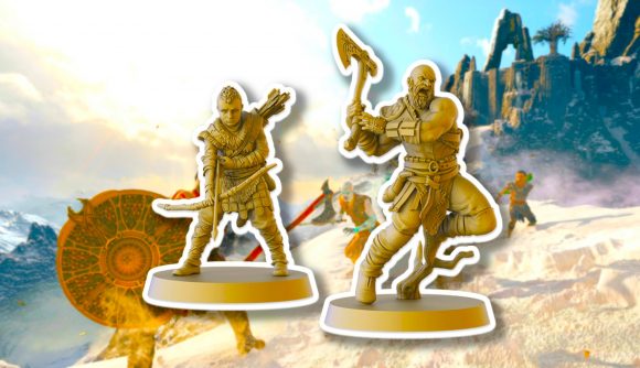 God of War board game confirmed - CMON miniatures of Kratos and Atreus