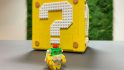 Hardest Lego sets - Lego Super Mario 64 question mark box closed, with tiny Lego Bowser in front of it