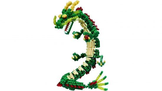Lego Alternatives - a nano blocks dragon.
