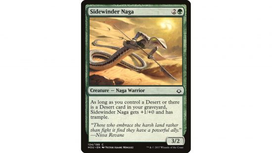 MTG card changes - the MTG card sidewinder naga