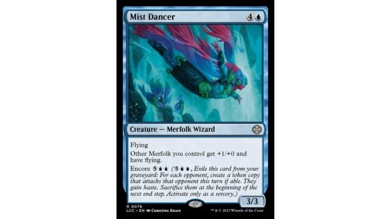 MTG Merfolk card Mist Dancer