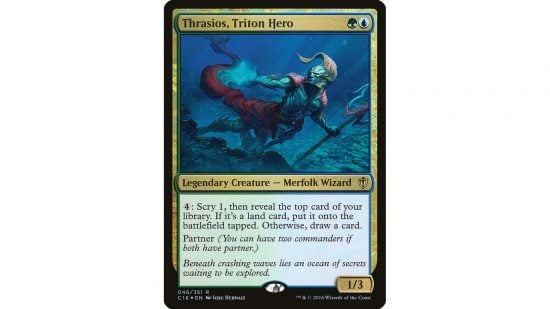MTG Merfolk card Thrasios Triton Hero