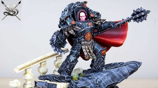 A model painted by pro Warhammer painting service Siege Studios - Warmaster Horus