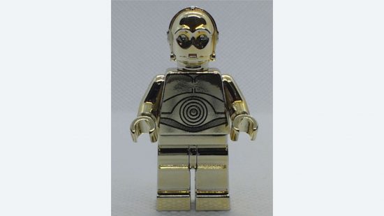 Rare Lego pieces - gold chrome plated C3PO minifigure 