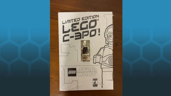 Chrome Gold C3PO, one of the rare Star Wars Lego minifigures