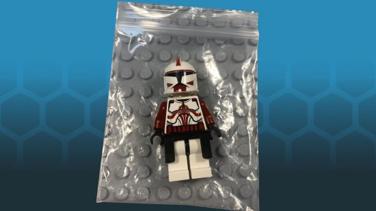 Commander Fox, one of the rare Star Wars Lego minifigures