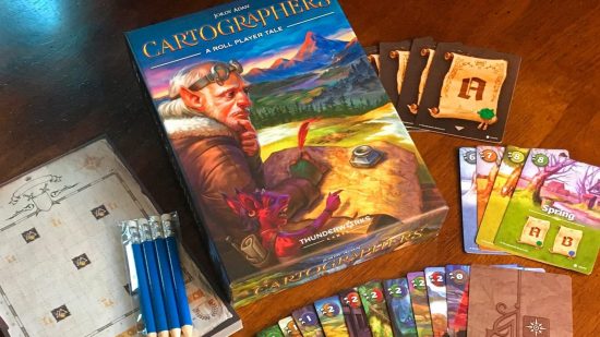 Cartographers, one of the best Roll and Write games