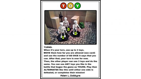 Warhammer meets Playmobil - the TOY system rules for turn sequence