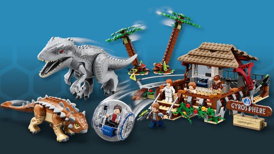 Indominus Rex vs Anklyosaurus, one of the best Jurassic World Lego sets
