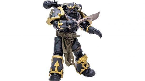 Best Warhammer 40k action figures guide - sales photo showing the McFarlane Toys Chaos Space Marine action figure