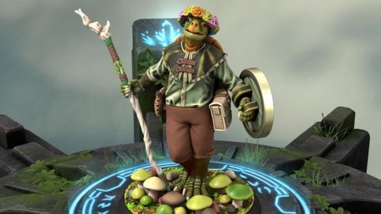 Tortle character created in Hero Forge, one of the best DnD character creators