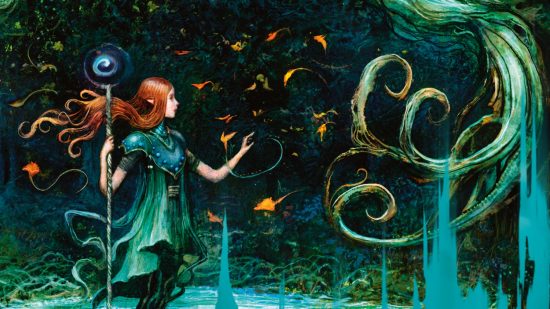 DnD Druid subclasses 5e - Wizards of the Coast art of a red-haired Druid