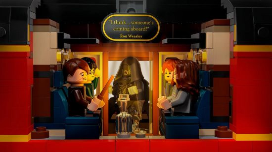 Harry Potter Lego sets - The golden trio being visited by a dementor on the hogwarts express