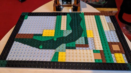 The base plate for the Lego Tranquil Garden