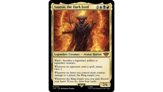 best new mTG cards - Sauron the Dark Lord